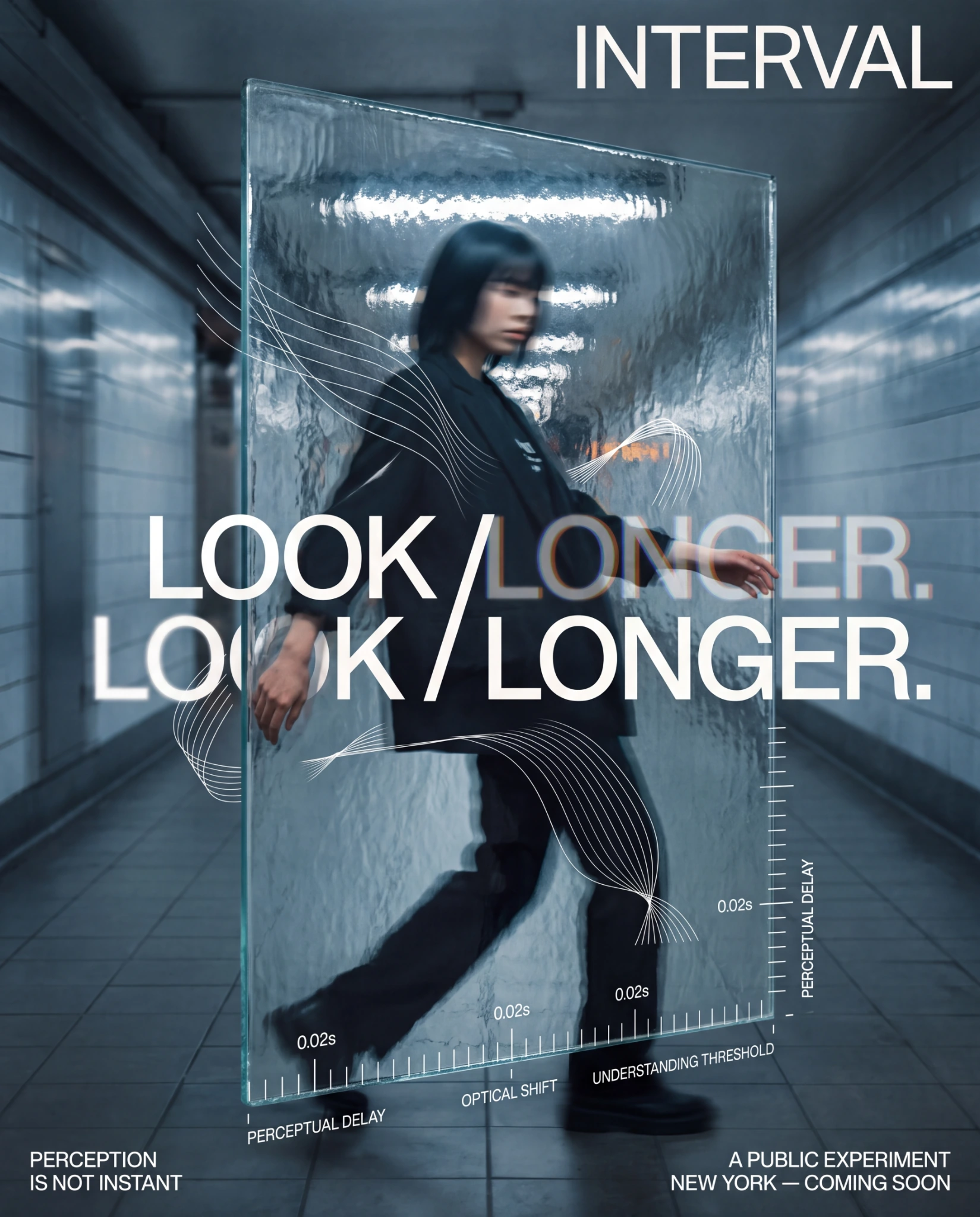 INTERVAL Look Longer moving portrait poster