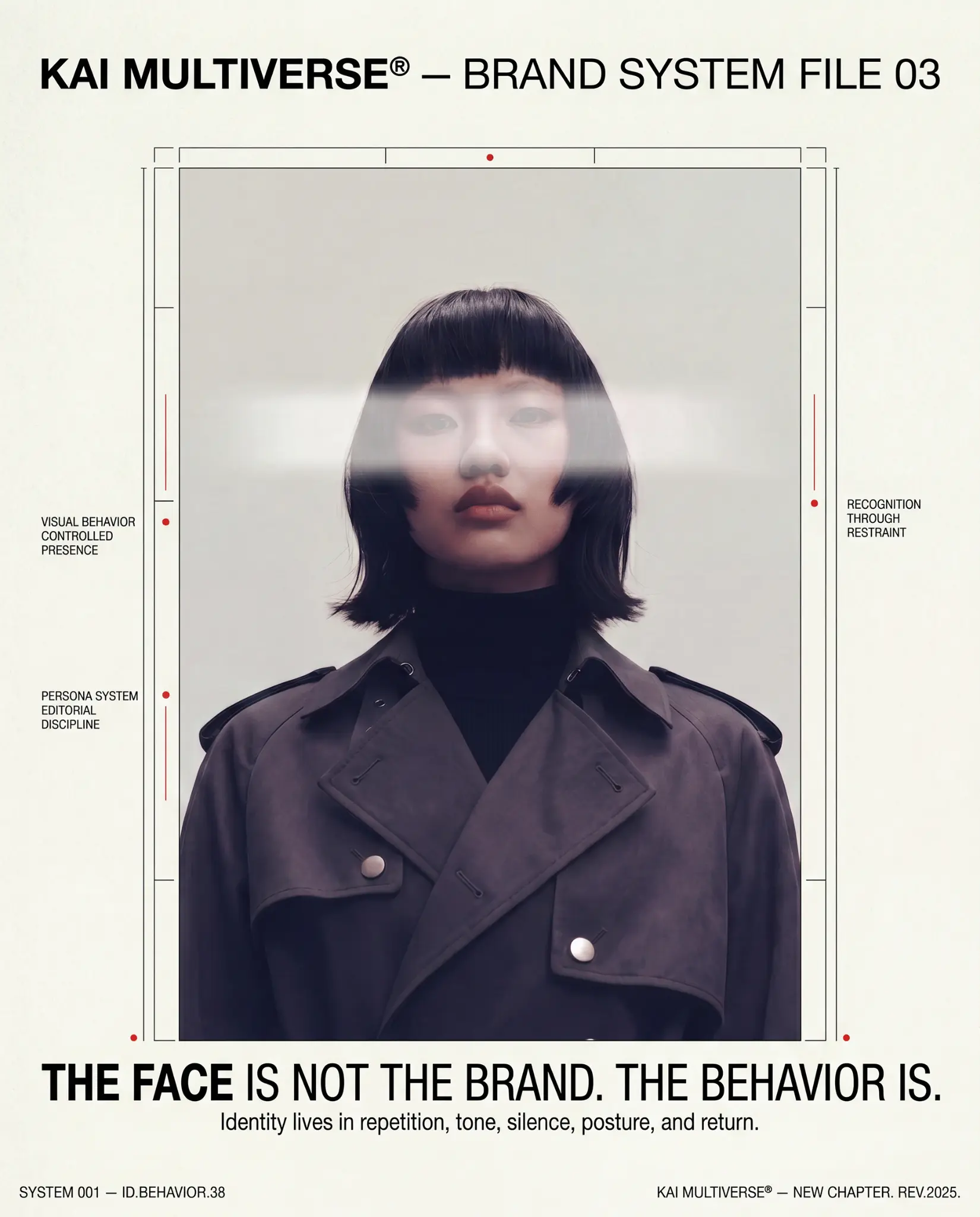 The Face Is Not the Brand — Behavior-system file