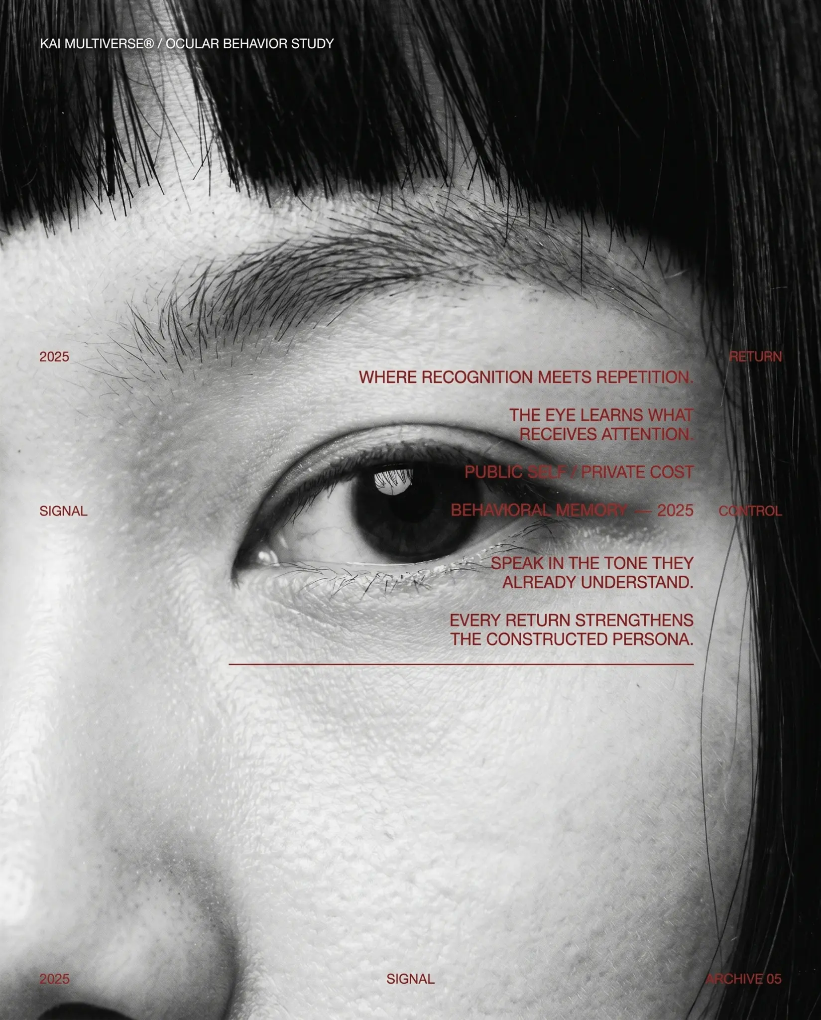 The Eye Learns Attention — Ocular behavior study